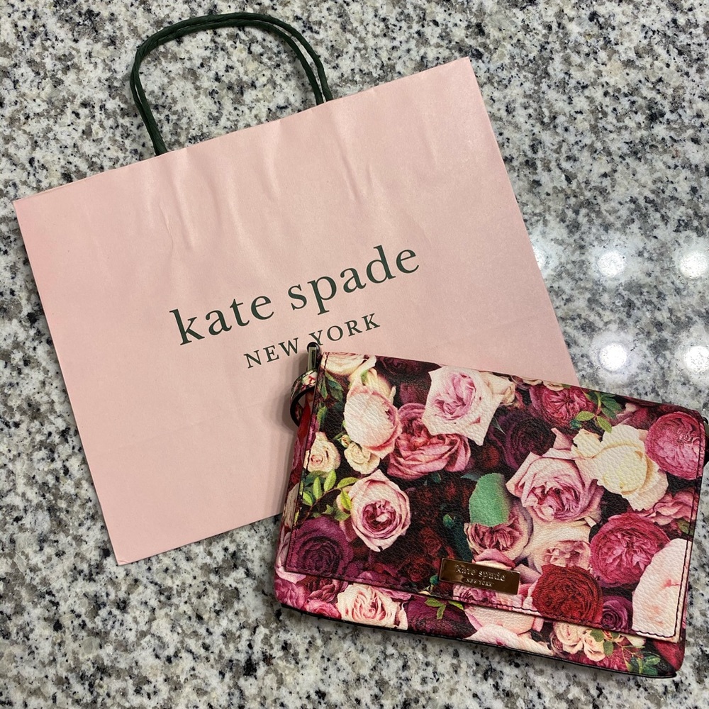 Kate Spade floral cross body purse